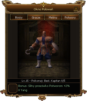 Okno: Polowanie