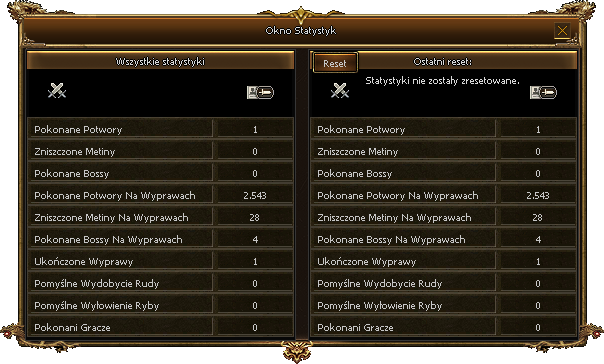 Okno: Statystyki postaci