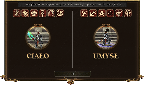 Okno: Umiejętności Aktywne